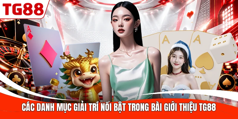 Các danh mục giải trí nổi bật trong bài giới thiệu TG88